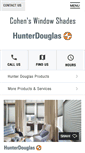 Mobile Screenshot of cohenswindowtreatment.com